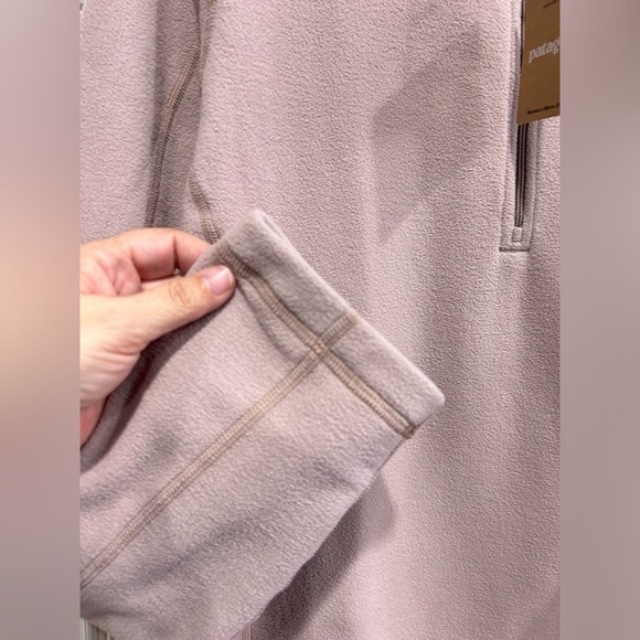 Patagonia Women's XL Micro D 1/4 Zip Fleece Pullover Jacket Stingray Mauve NWT - Picture 4 of 8